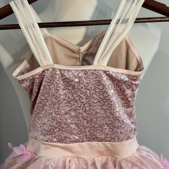Weissman Pink and Cream Formal Kids Dress - Picture 5 of 12